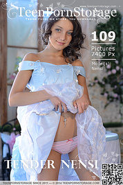 On a precious day this super cute brunette teen decided she will take off her wedding clothes to show her flawless body.